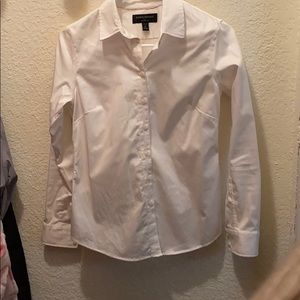 Banana republic button office white shirt